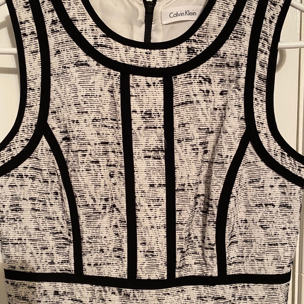 Calvin Klein Black and White Dress